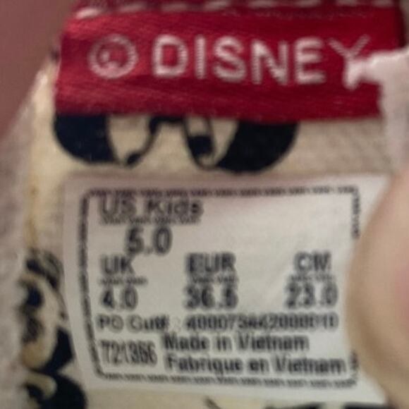 DISNEY X VANS “Minnie Mouse & Friends” Slip On Shoes Youth Kids Size 5 - Picture 11 of 12